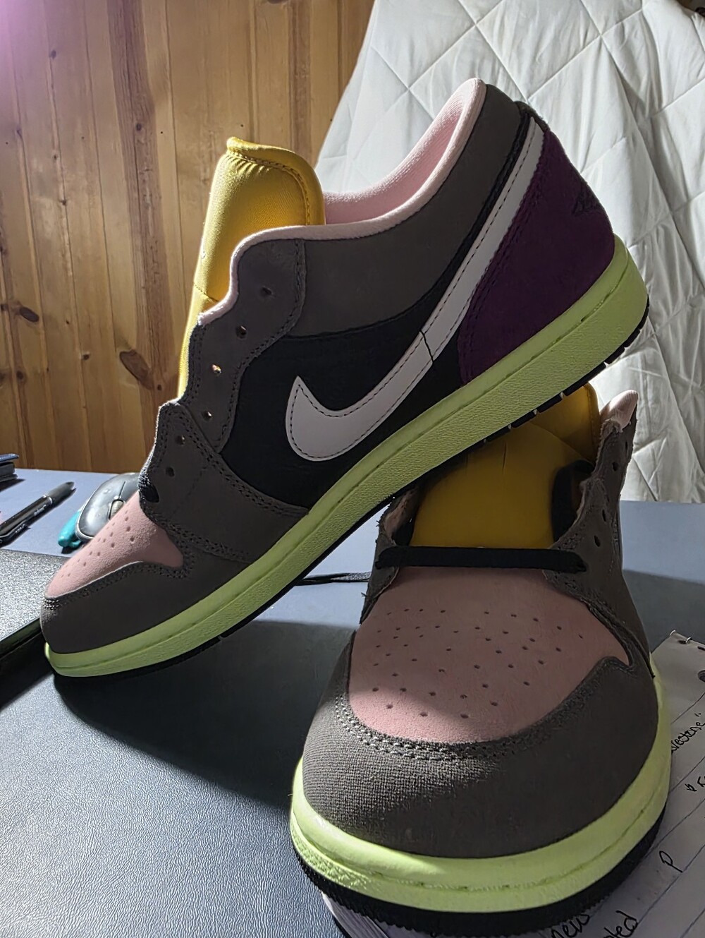 Jordan 1 Low-"Tokyo Biohack" Pink, Yellow, Black, Purple, Gray Size 11m. - Picture 2 of 7